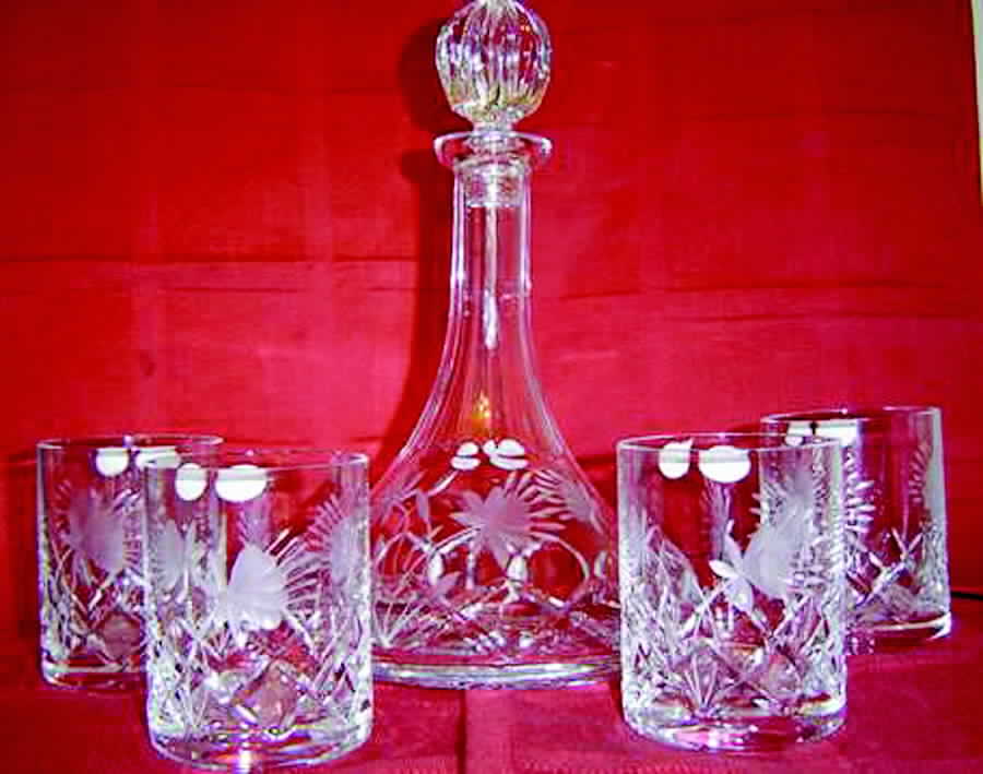 B8H8 Decanter & Stopper by Crystalite Bohemia-1