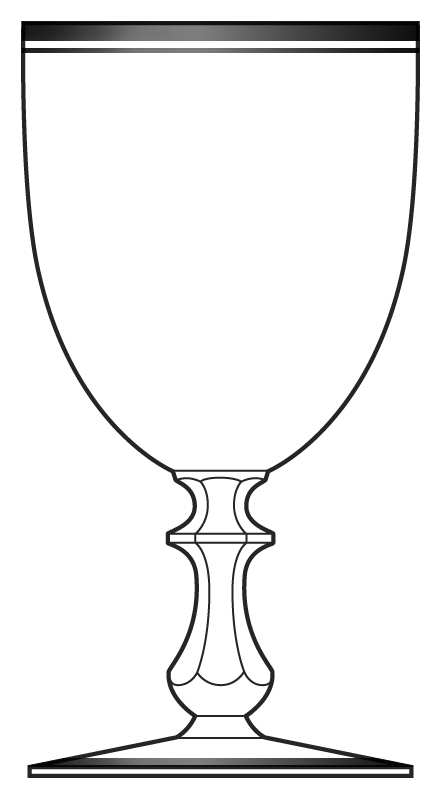 Classic Platinum Water Goblet by Bryce-1