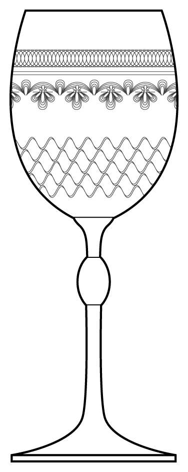 Marion Water Goblet by Bohemia Crystalex-1
