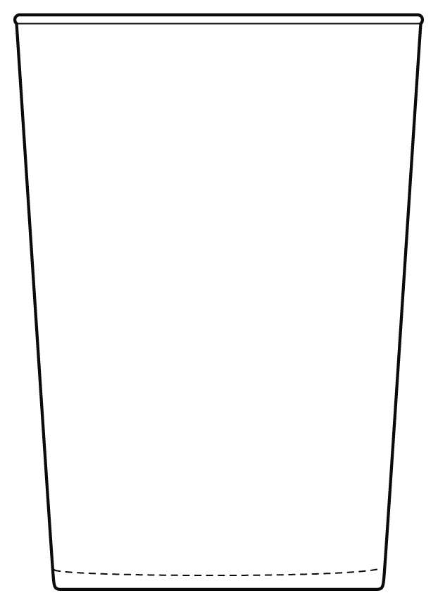 Bodega 17 Oz Flat Tumbler by Bormioli Rocco-1
