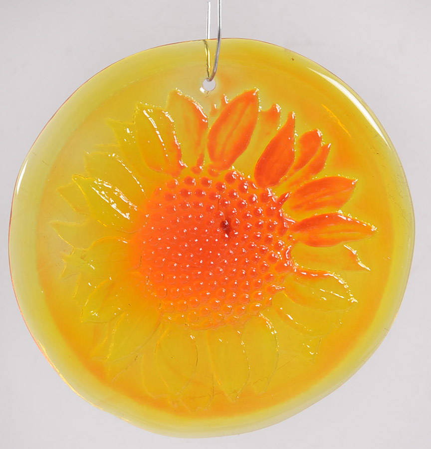 Animals & Figurines 4" Sunflower Suncatcher/Ornament by Blenko-1