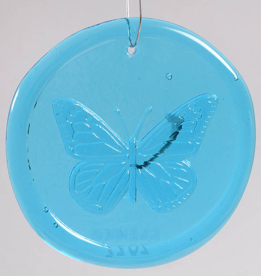 Animals & Figurines 4" Butterfly Suncatcher/Ornament by Blenko-1
