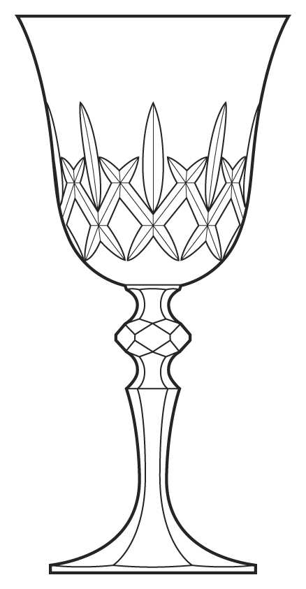 BOC91 Water Goblet by Bohemia Crystal-1