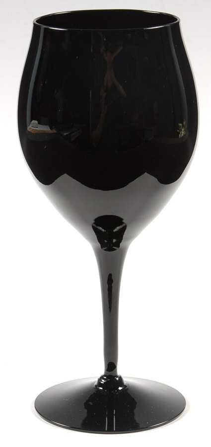 Midnight Lace Water Goblet by Belkraft Crystal-1