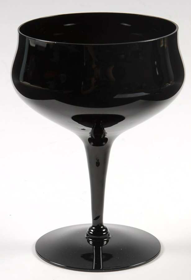 Midnight Lace Champagne/Tall Sherbet by Belkraft Crystal-1