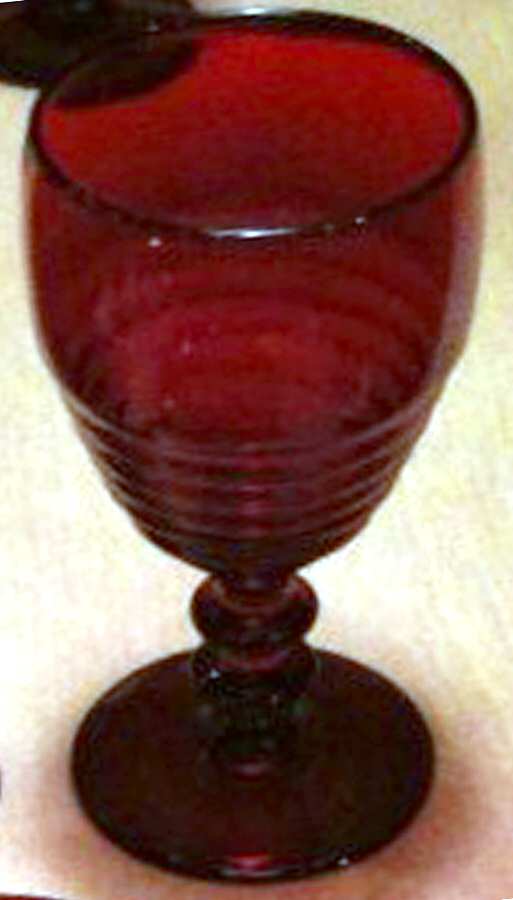 Georgian Ruby Water Goblet by Bryce-1