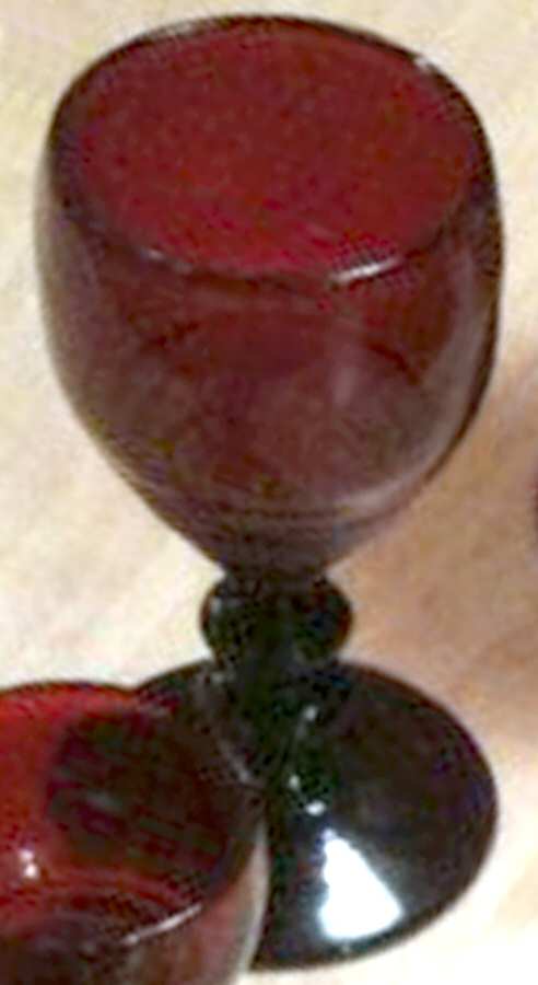 Georgian Ruby Wine Glass by Bryce-1