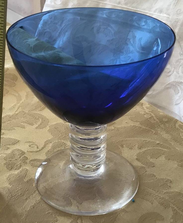 668 Cobalt Champagne/Tall Sherbet by Bryce-1