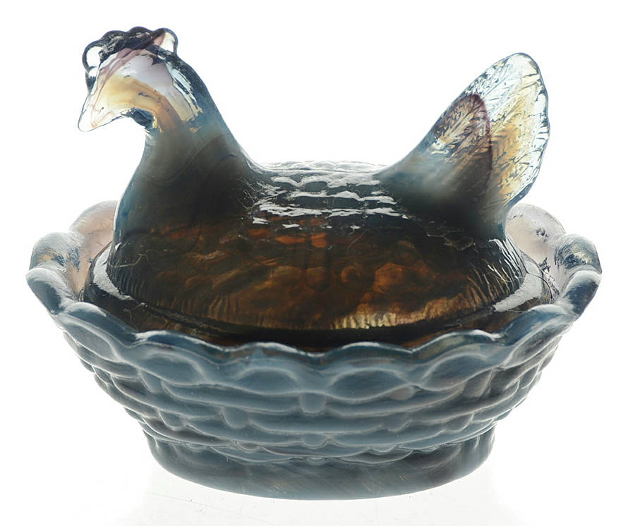 Animals & Figurines Chick Salt with Lid by Boyd Crystal-1