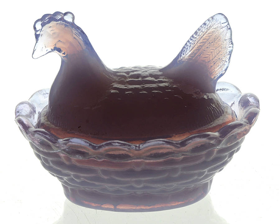 Animals & Figurines Chick Salt with Lid by Boyd Crystal-1