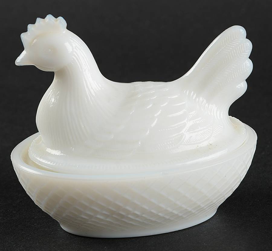 Animals & Figurines 3" Hen on Nest by Boyd Crystal-1