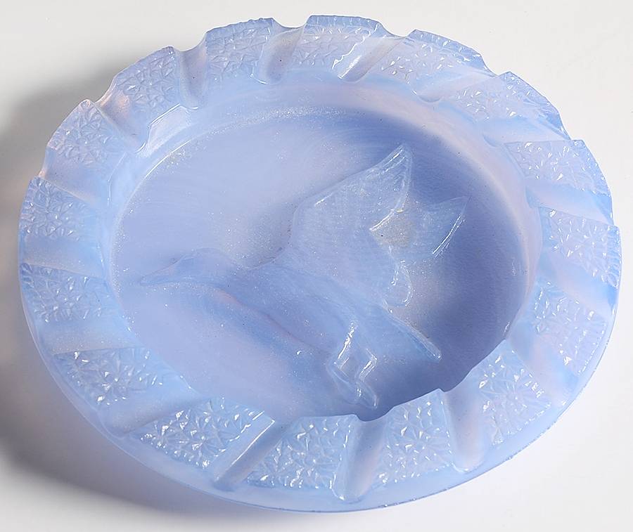 Animals & Figurines Flying Duck Ashtray by Boyd Crystal-1