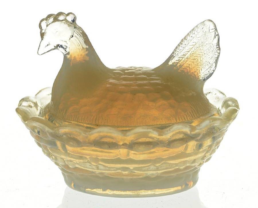 Animals & Figurines Chick Salt with Lid by Boyd Crystal-1