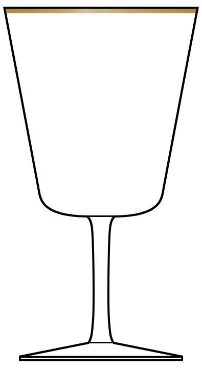 Homestead (Gold Trim) Water Goblet by Bryce-1
