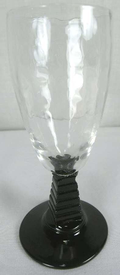 Bel-Air Black (Block Optic) Wine Glass by Bryce-1