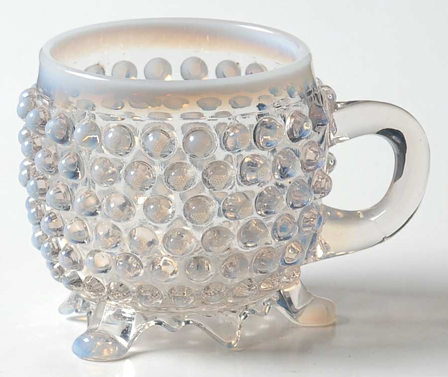 Overall Hobnail White Opalescent Mug by Beatty-1