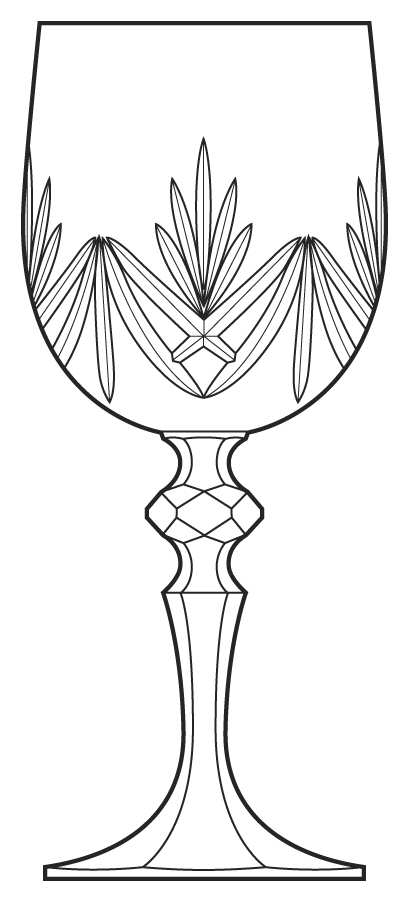 BOC142 Wine Glass by Bohemia Crystal-1