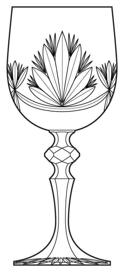 BOC144 Wine Glass by Bohemia Crystal-1