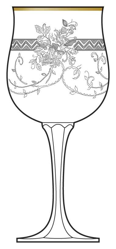 BOC147 Water Goblet by Bohemia Crystalex-1