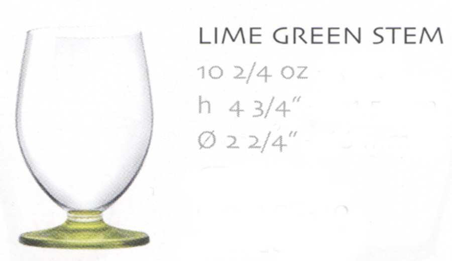 Tulip Lime Green Juice Glass by Bormioli Rocco-1