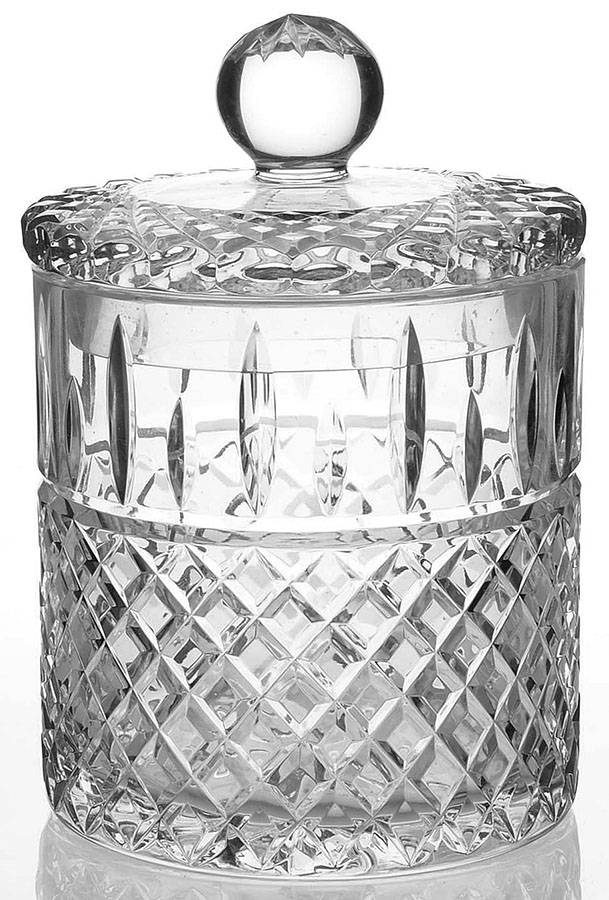 BOC158 Biscuit Barrel & Lid by Bohemia Crystal-1