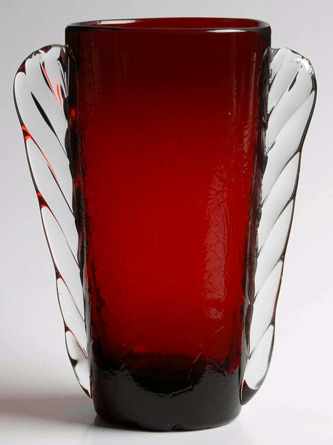 Vases #473 7" Eared Vase by Blenko-1