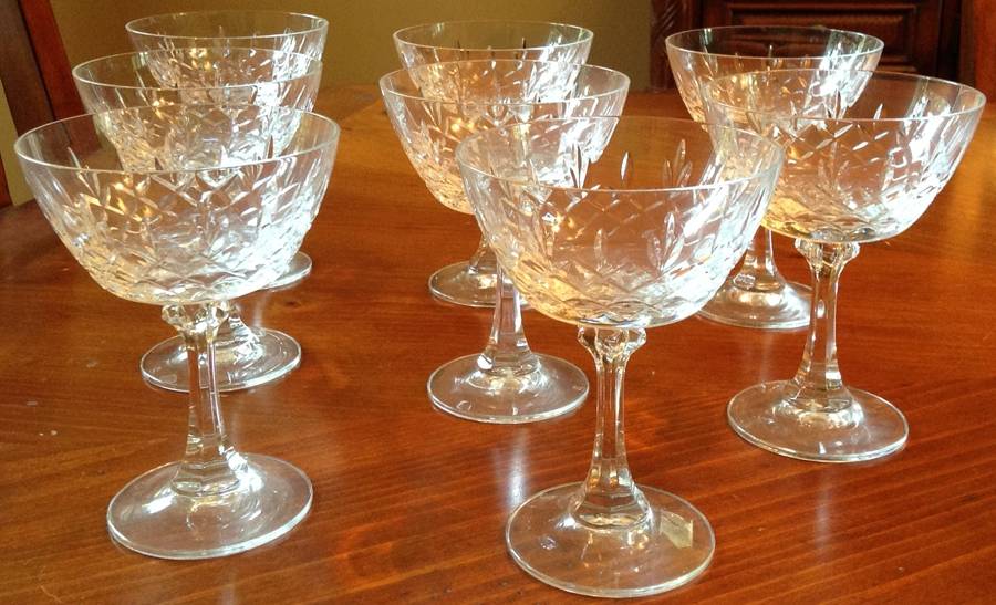 Canterbury Champagne/Tall Sherbet by Belkraft Crystal-1