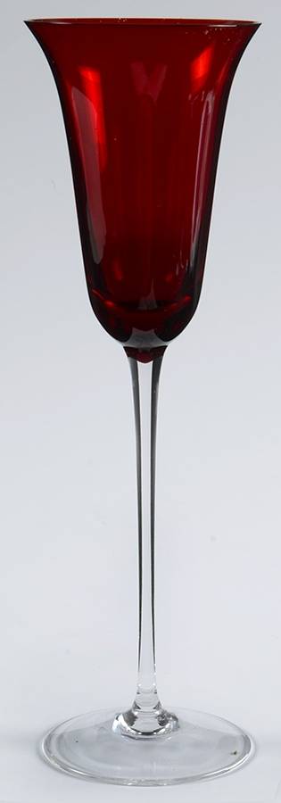 BOC207 Ruby Fluted Champagne by Bohemia Crystalex-1
