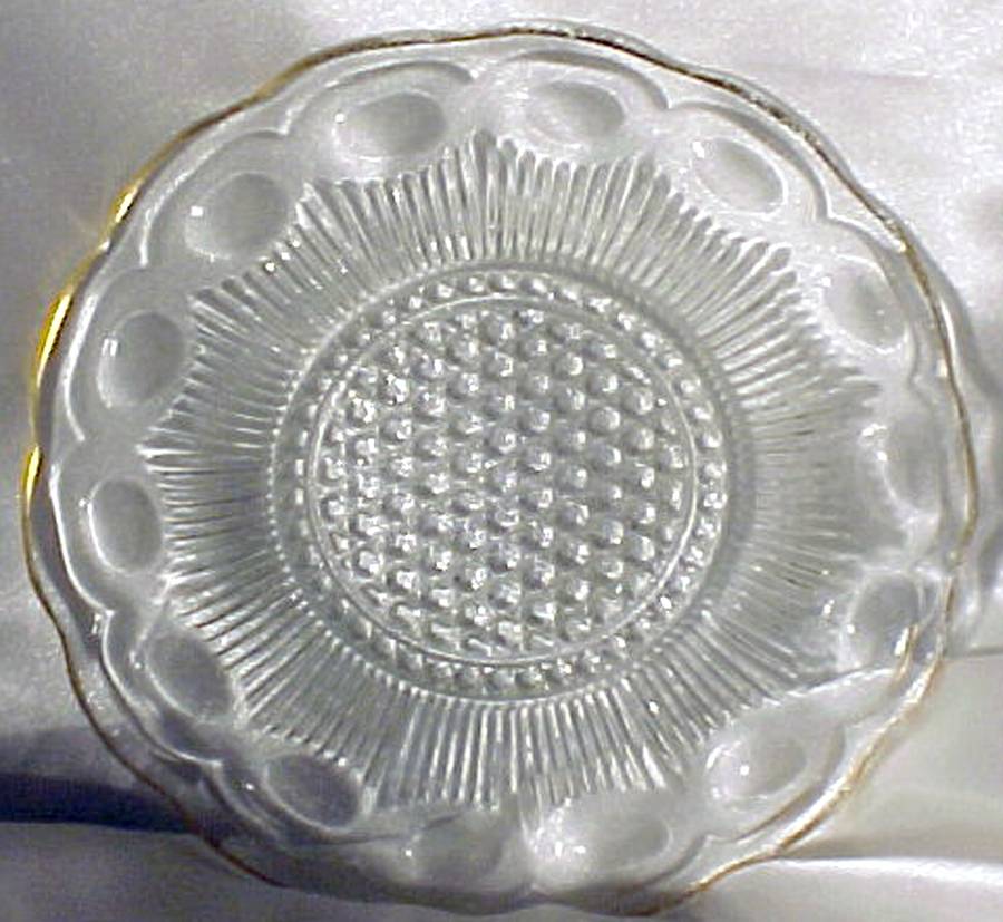 St Genevieve Clear (Gold Trim) Bread & Butter Plate by Bartlett Collins-1