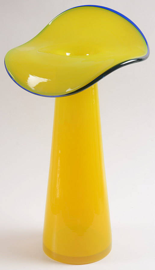 Vases #6418 16" Rippled Vase by Blenko-1