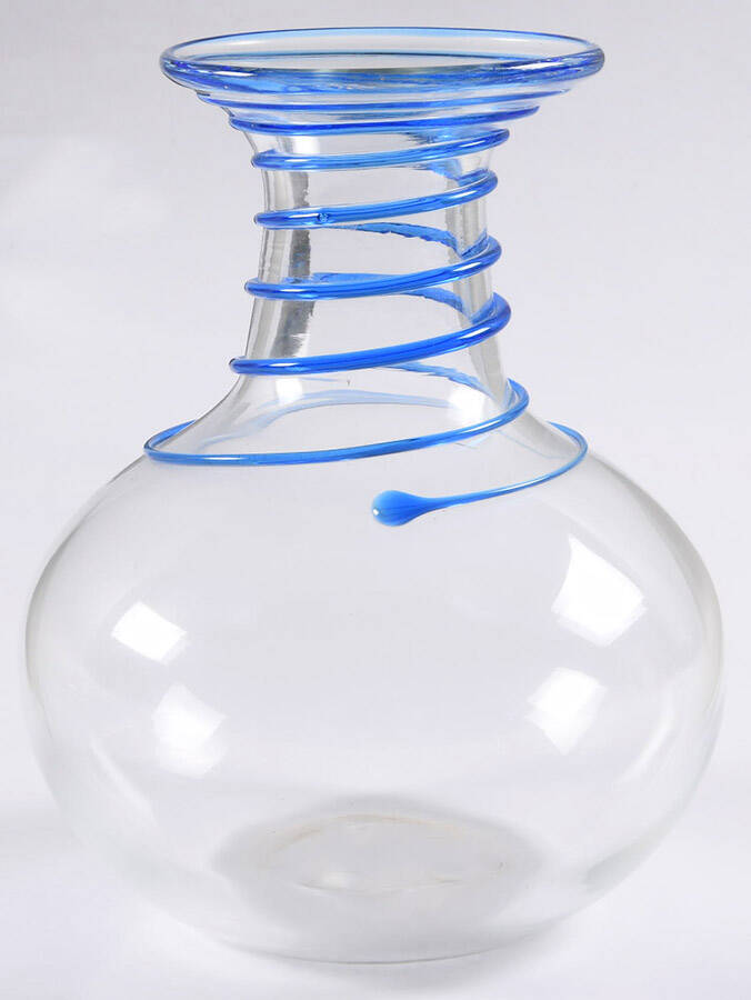 Vases #8318 6" Applied Swirl Vase by Blenko-1