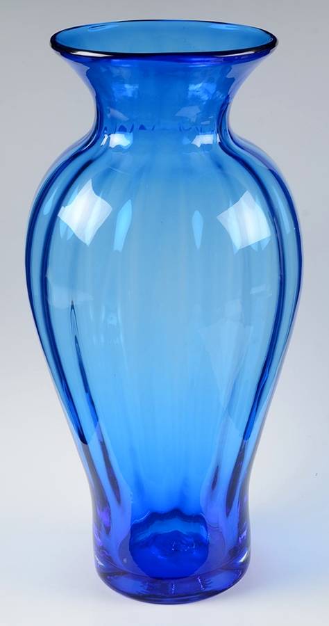 Vases #2715 16" Straight Optic Vase by Blenko-1