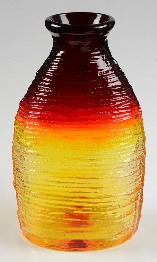Vases #2135L 9" Strata Vase by Blenko-1