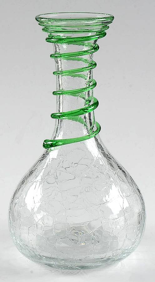 Vases 9" #9432 Crackled Vase by Blenko-1
