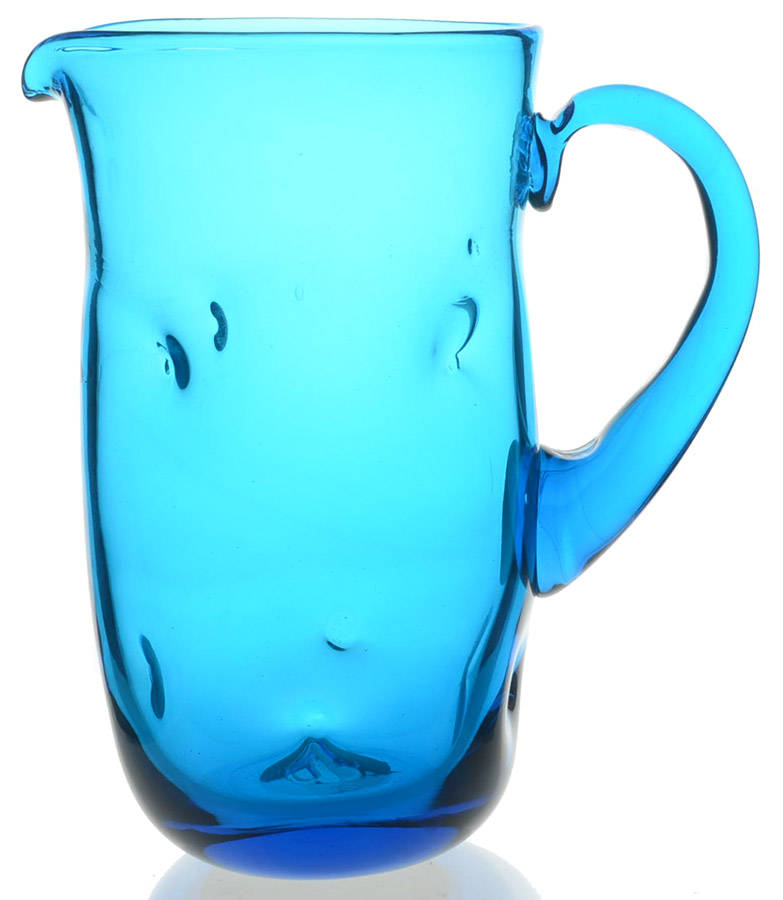 Pitchers & Jugs #7018 Plain Dimple Pitcher 9"-11" by Blenko-1