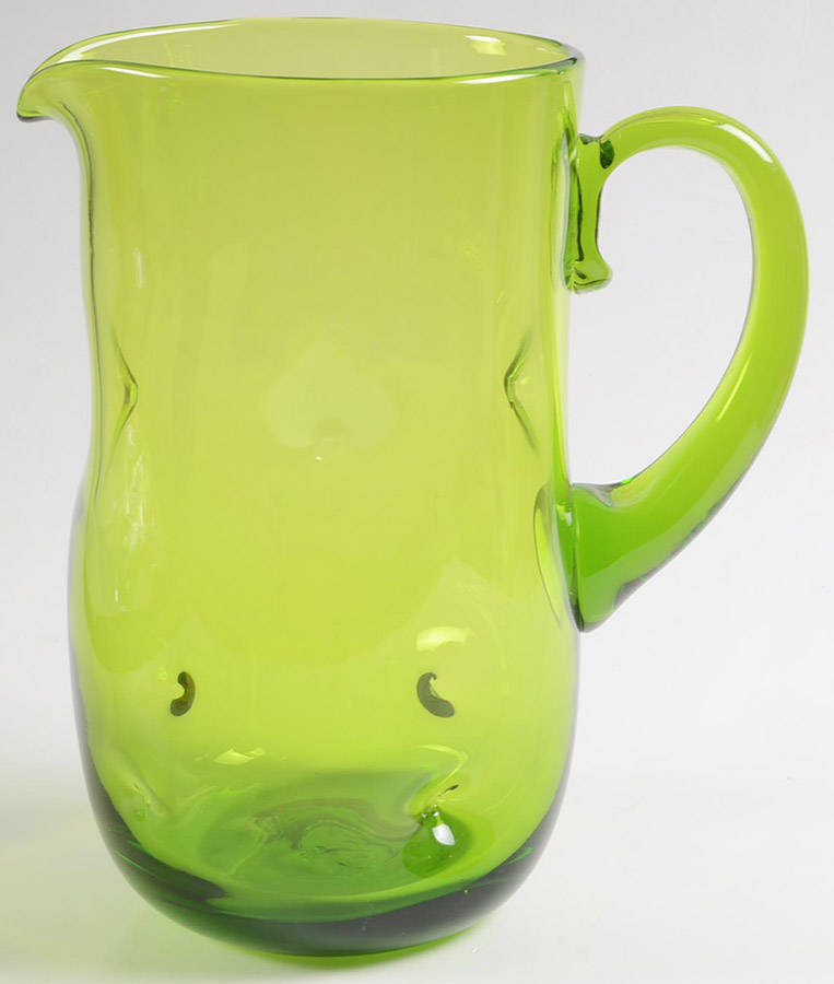 Pitchers & Jugs #7018 Plain Dimple Pitcher 9"-11" by Blenko-1