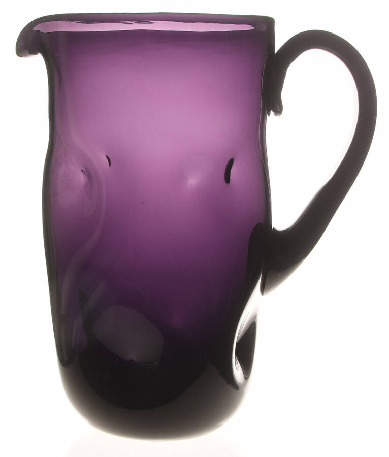 Pitchers & Jugs #7018 Plain Dimple Pitcher 9"-11" by Blenko-1