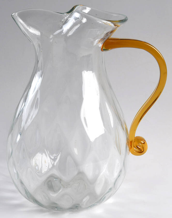 Pitchers & Jugs #9529 10" Diamond Optic Pitcher by Blenko-1