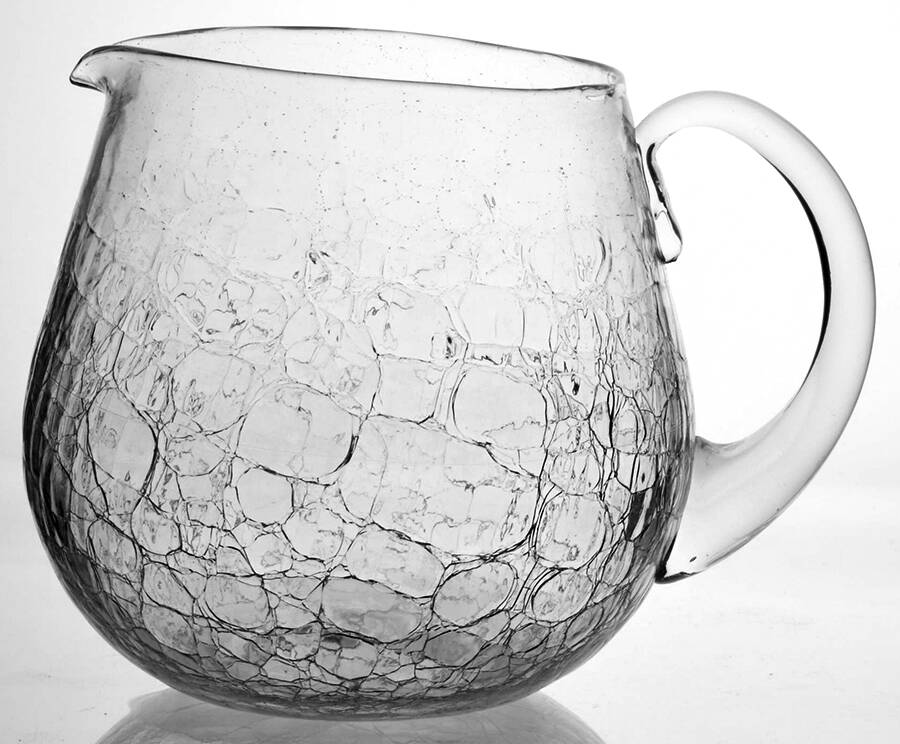 Pitchers & Jugs #7116 6" Crackled Pitcher by Blenko-1