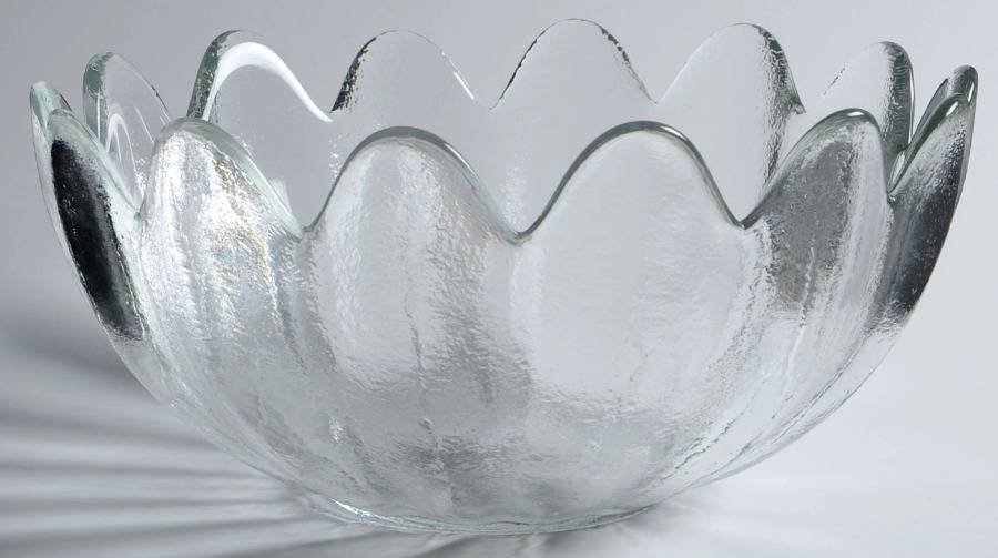 Bowls & Centerpieces #6143L 10" Scalloped Bowl by Blenko-1