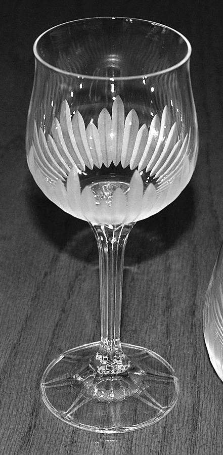 Brighton (Grey Cut) Wine Glass by Bohemia Crystal-1