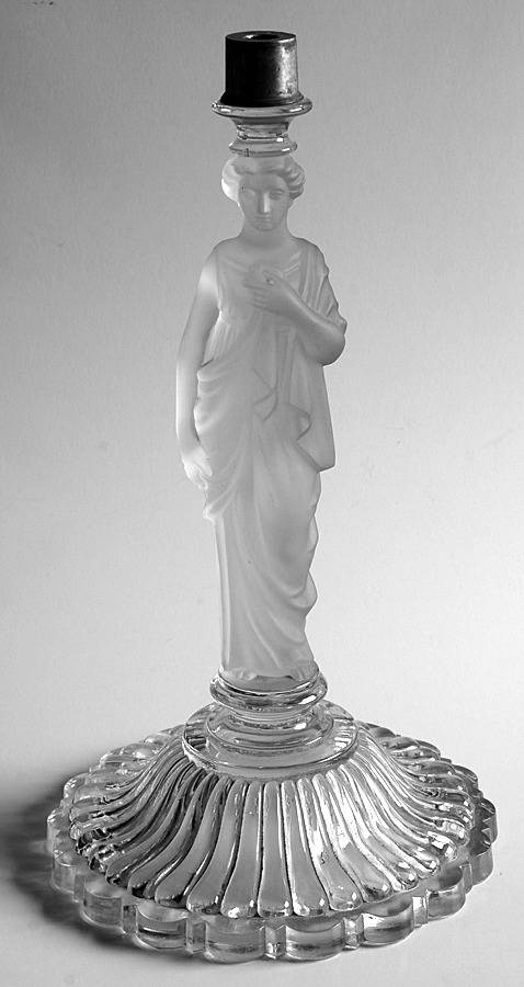 Classical Lady 11" Figural Candelabra Base by Baccarat-1
