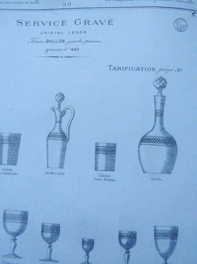 1423 Round Decanter with Handle & Stopper by Baccarat-1