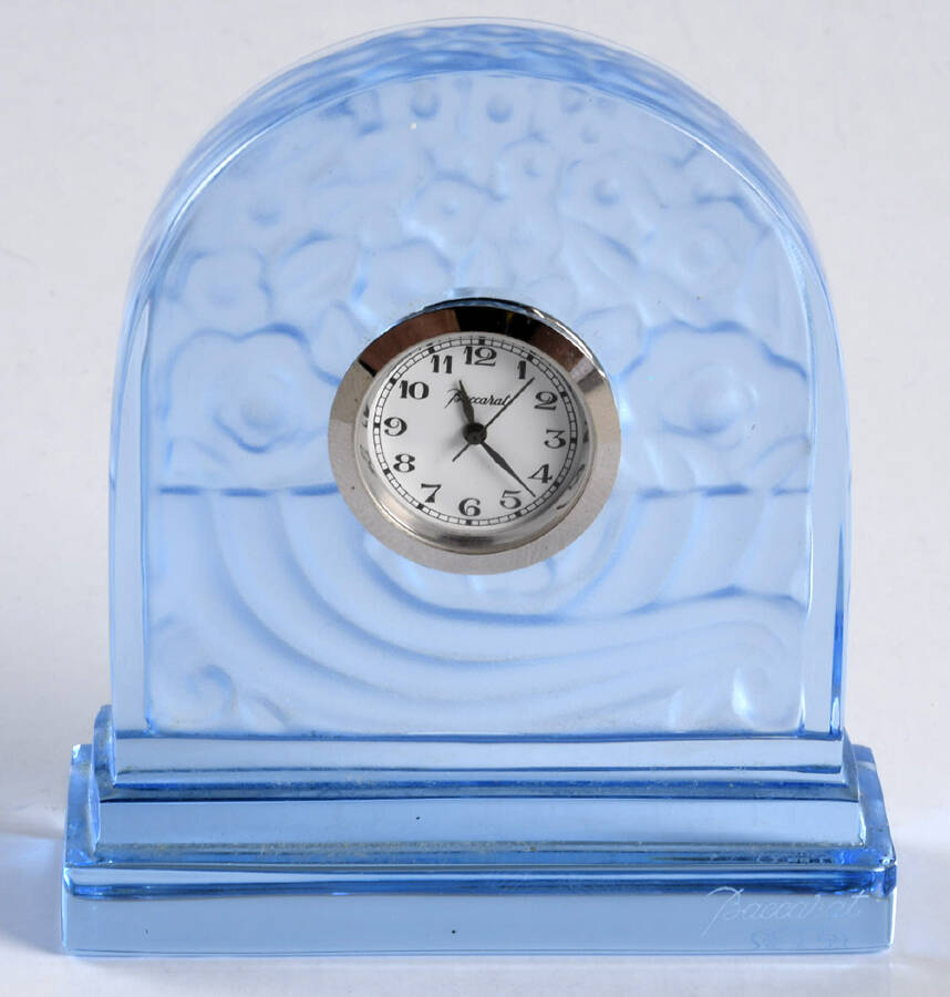 Basket of Abundance Small Quartz Clock by Baccarat-1