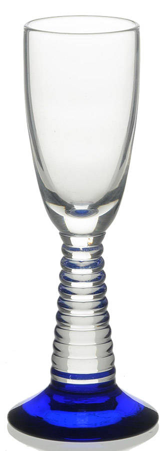 Ringmont-Cobalt Blue Foot Brandy Glass by Bryce-1