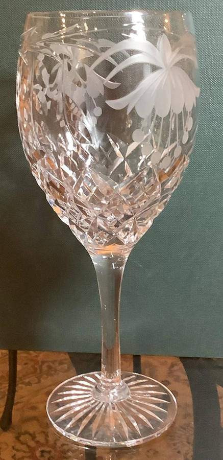 Fuchsia Water Goblet by Brierly Hill Glass-1