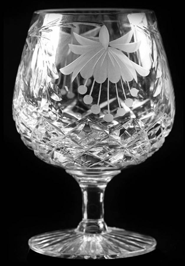 Fuchsia 12 Oz Brandy Glass by Brierly Hill Glass-1