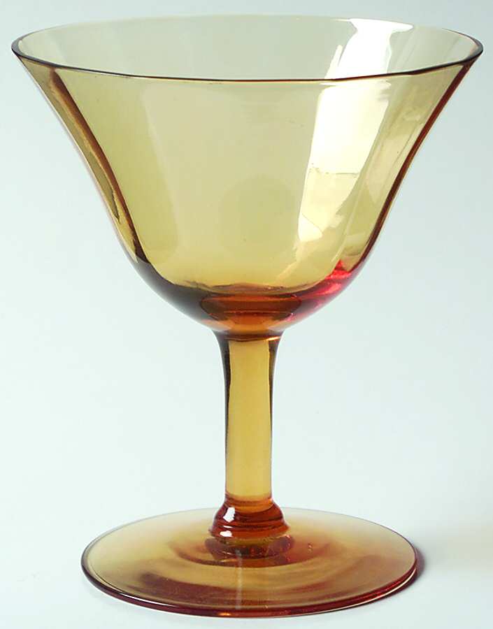 3060 Amber Low Sherbet by Cambridge-1