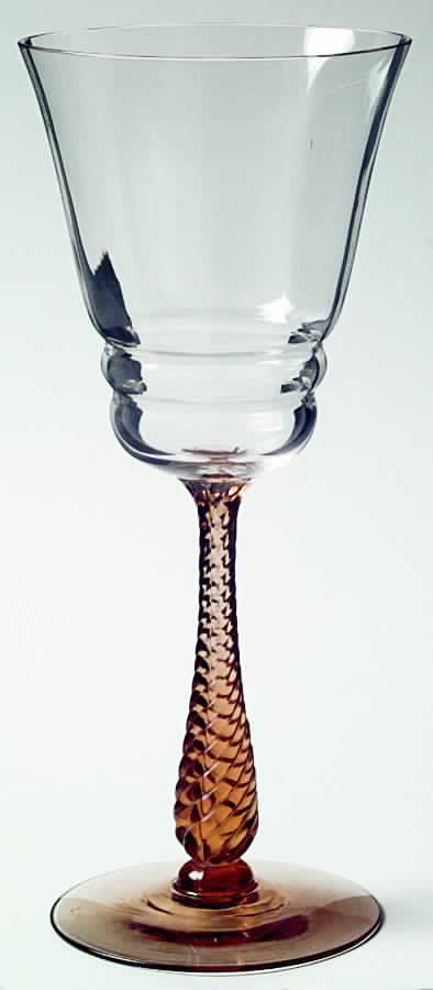 3095 Amber Water Goblet by Cambridge-1