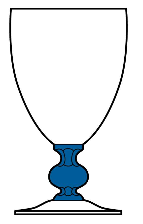 3103 Royal Blue Water Goblet by Cambridge-1